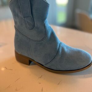 Chic Blue Ankle Booties - Brand NEW